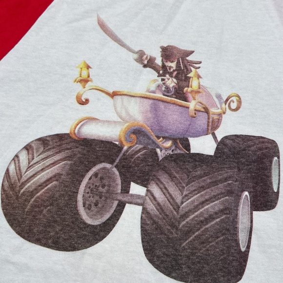 Disney Infinity 1.0 Video Game Jack Sparrow Promo 3/4 Sleeve T Shirt Mens M - Picture 4 of 8